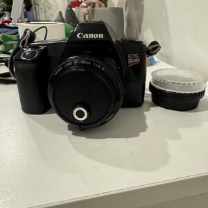 Canon EOS Rebel X W/ Canon EF 50mm 1:18 II Lens. "No Battery* UNTESTED. (READ)